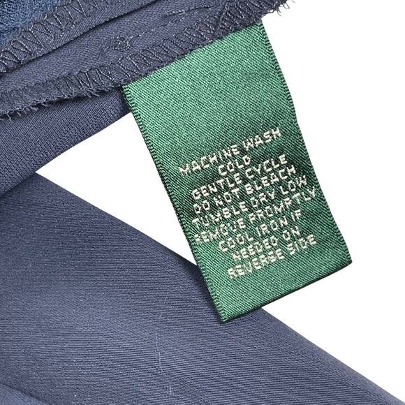 Ralph Lauren Culottes 14 Navy Inverted Pleat Shorts Knee Length - Picture 5 of 6